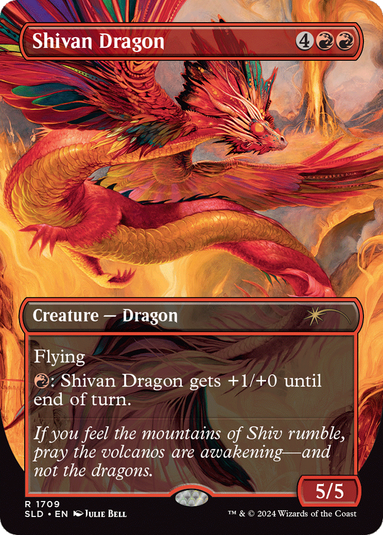 Shivan Dragon (Rainbow Foil) [Secret Lair Drop Series] | Jomio and Rueliete's Cards and Comics