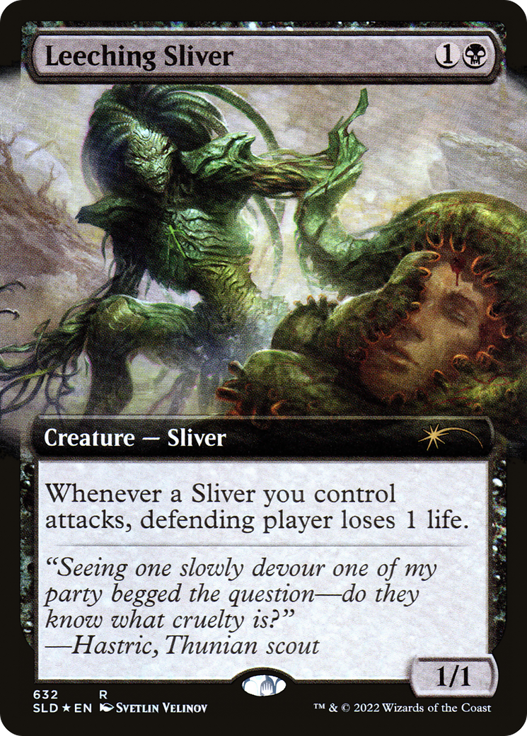 Leeching Sliver (Extended Art) [Secret Lair Drop Promos] | Jomio and Rueliete's Cards and Comics