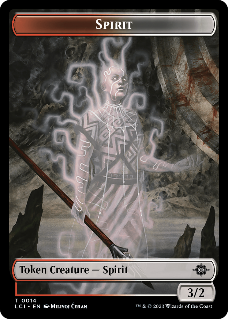Vampire // Spirit Double-Sided Token [The Lost Caverns of Ixalan Tokens] | Jomio and Rueliete's Cards and Comics
