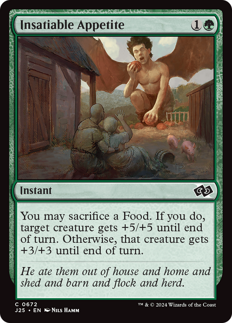 Insatiable Appetite [Foundations Jumpstart] | Jomio and Rueliete's Cards and Comics