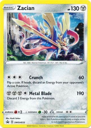 Zacian (SWSH033) [Sword & Shield: Black Star Promos] | Jomio and Rueliete's Cards and Comics