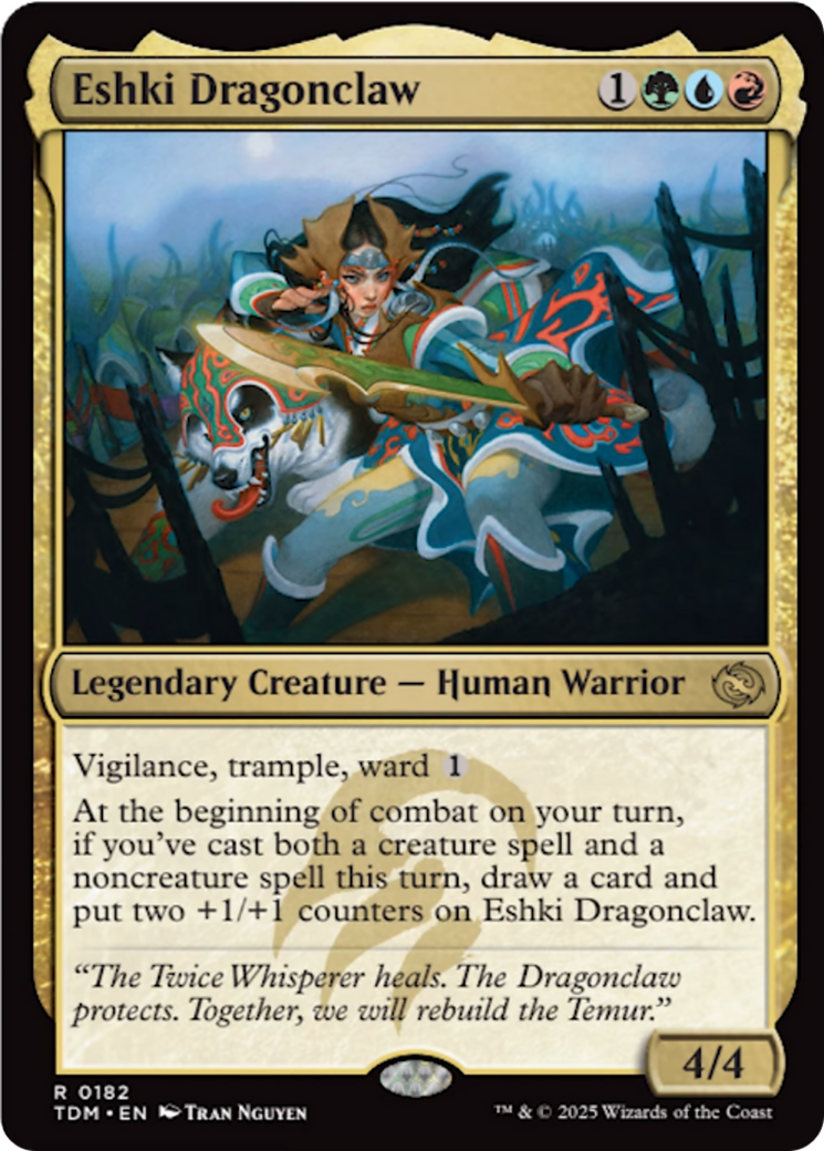 Eshki Dragonclaw [Tarkir: Dragonstorm] | Jomio and Rueliete's Cards and Comics