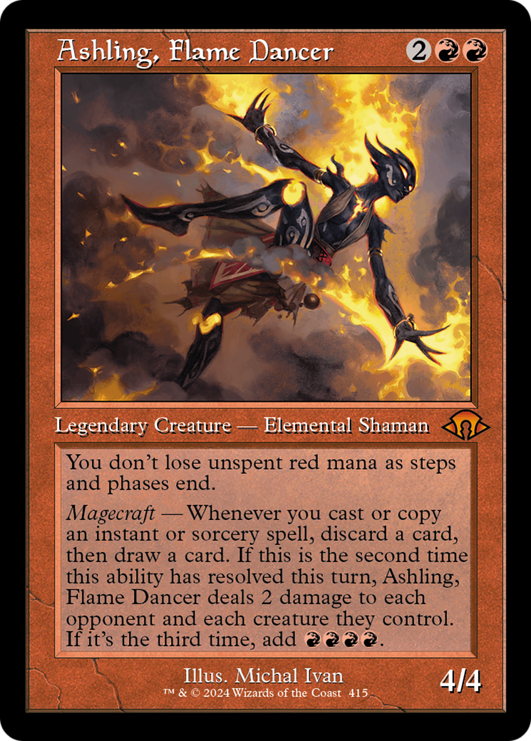 Ashling, Flame Dancer (Retro) [Modern Horizons 3] | Jomio and Rueliete's Cards and Comics