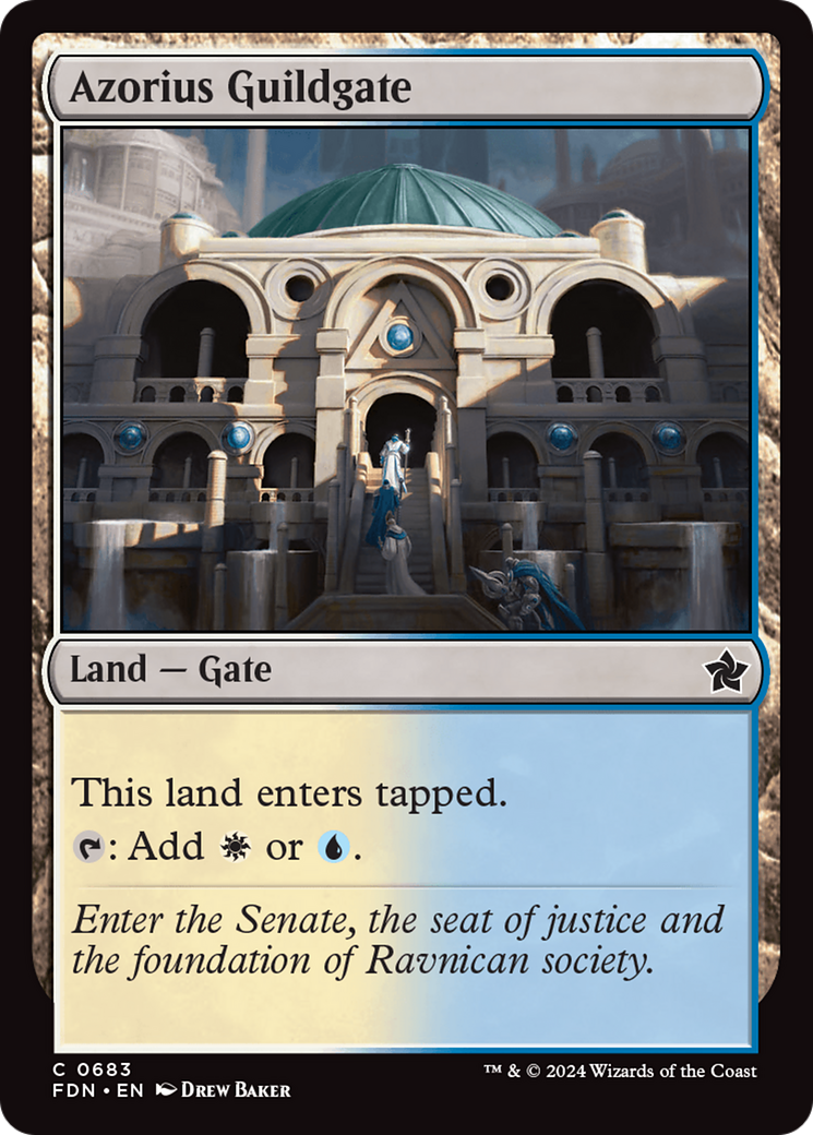 Azorius Guildgate [Foundations] | Jomio and Rueliete's Cards and Comics