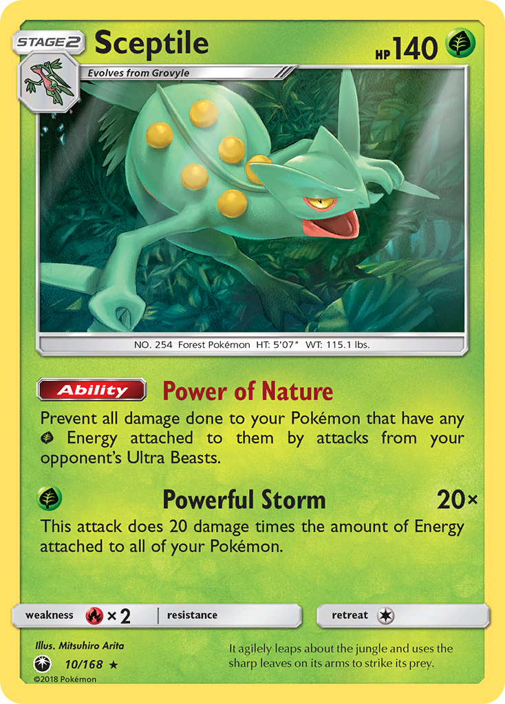 Sceptile (10/168) [Sun & Moon: Celestial Storm] | Jomio and Rueliete's Cards and Comics