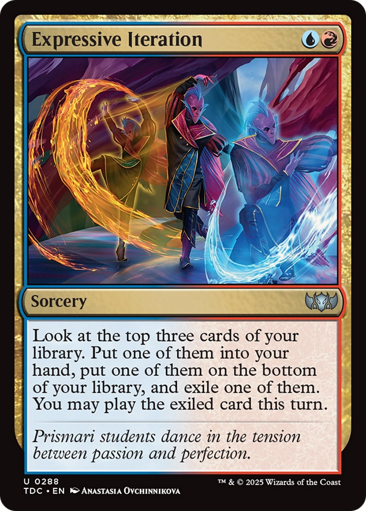 Expressive Iteration [Tarkir: Dragonstorm Commander] | Jomio and Rueliete's Cards and Comics