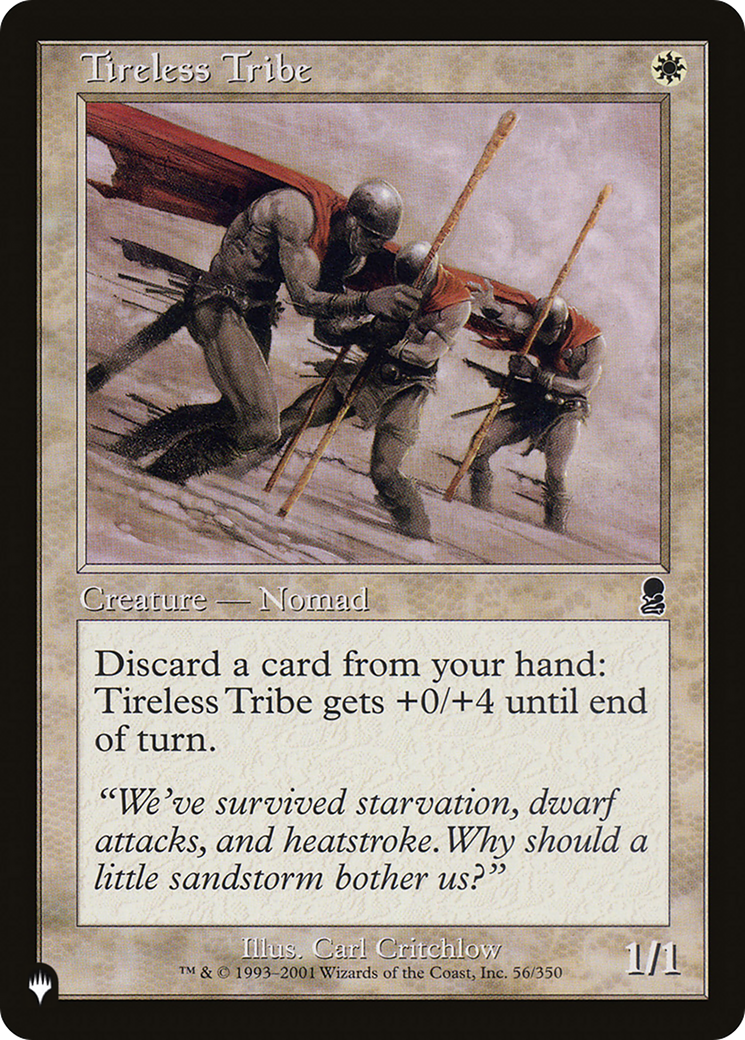 Tireless Tribe [The List] | Jomio and Rueliete's Cards and Comics