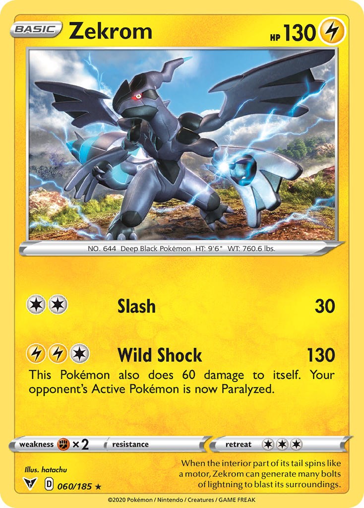 Zekrom (060/185) (Cosmos Holo) [Sword & Shield: Black Star Promos] | Jomio and Rueliete's Cards and Comics