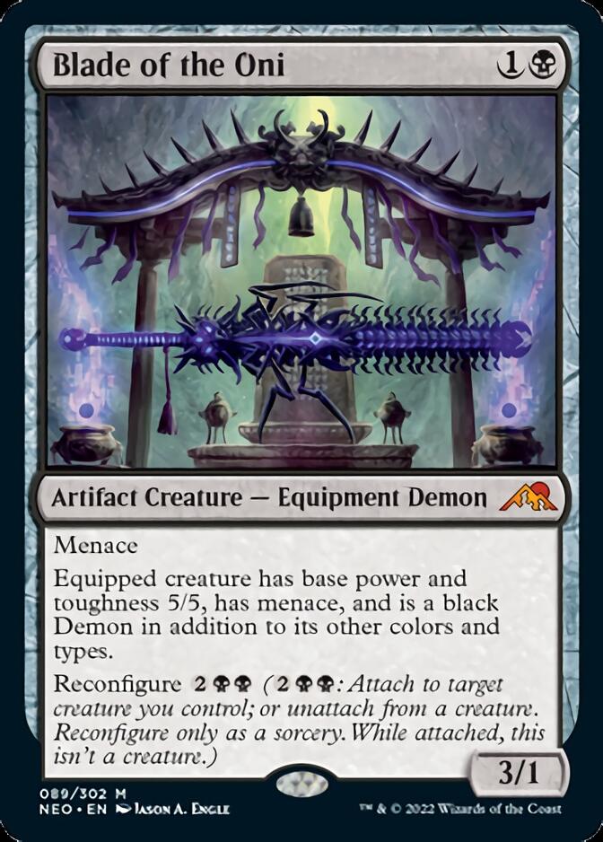 Blade of the Oni [Kamigawa: Neon Dynasty] | Jomio and Rueliete's Cards and Comics