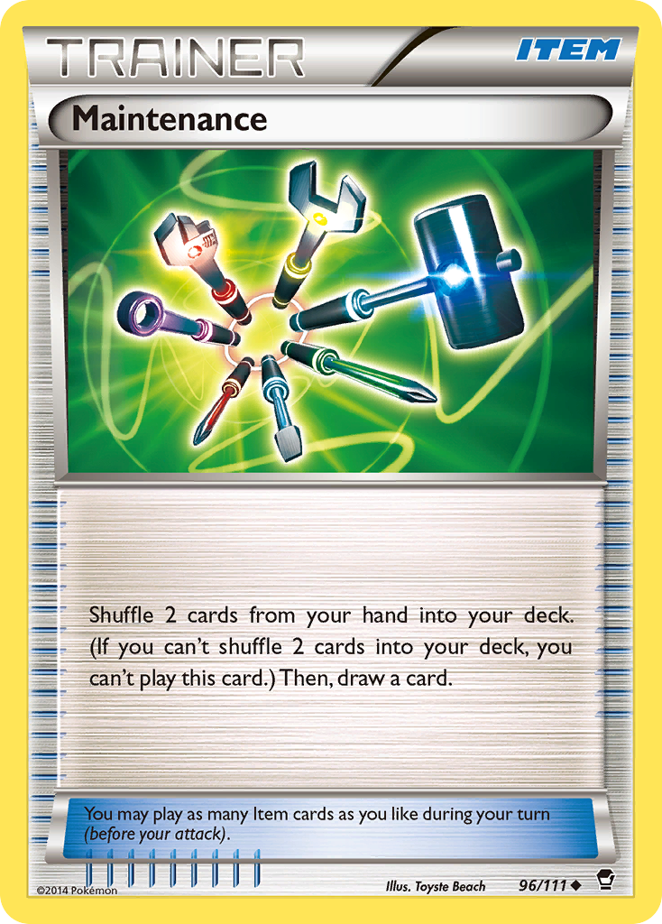 Maintenance (96/111) [XY: Furious Fists] | Jomio and Rueliete's Cards and Comics