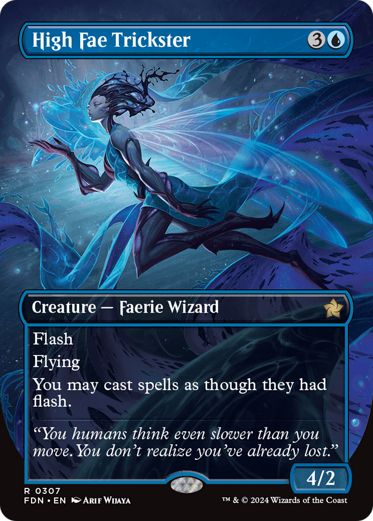 High Fae Trickster (Borderless) [Foundations] | Jomio and Rueliete's Cards and Comics