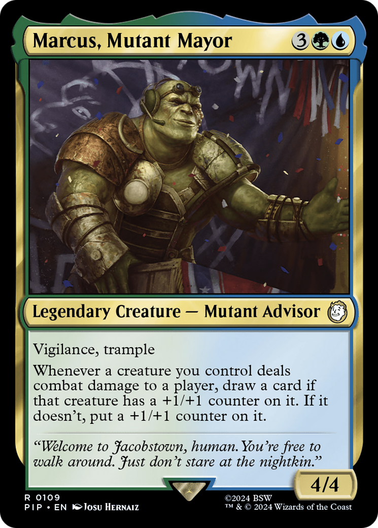 Marcus, Mutant Mayor [Fallout] | Jomio and Rueliete's Cards and Comics