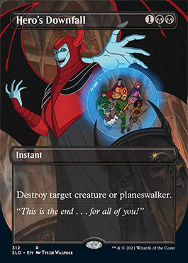 Hero's Downfall (Borderless) [Secret Lair Drop Series] | Jomio and Rueliete's Cards and Comics