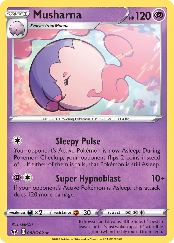 Musharna (088/202) [Sword & Shield: Base Set] | Jomio and Rueliete's Cards and Comics