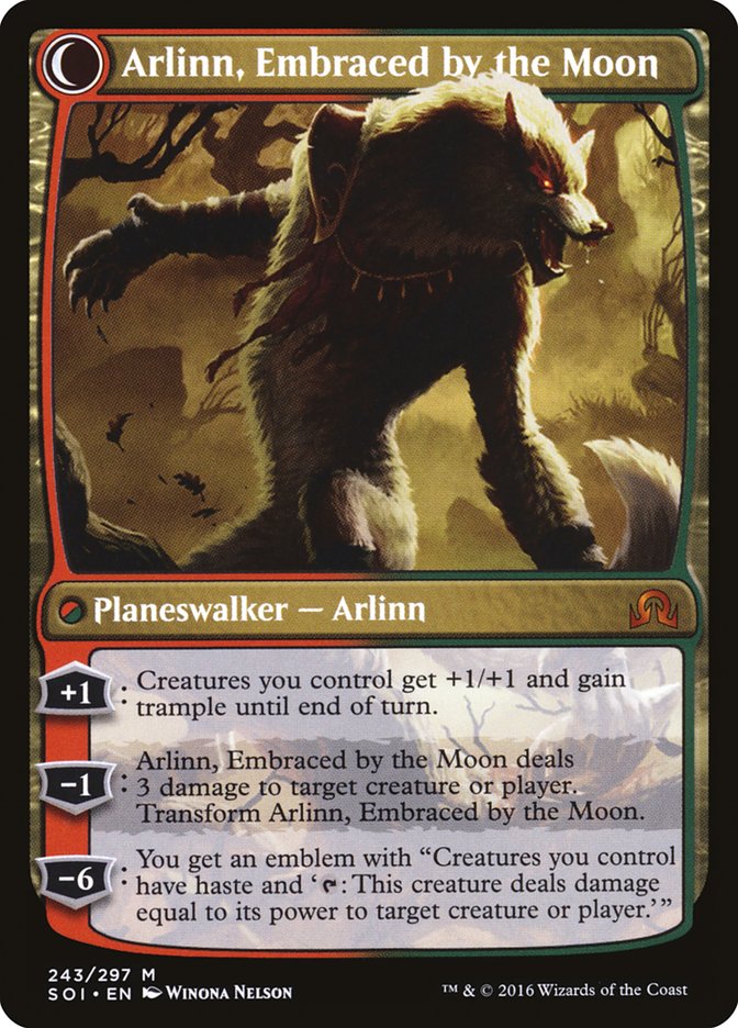Arlinn Kord // Arlinn, Embraced by the Moon [Shadows over Innistrad] | Jomio and Rueliete's Cards and Comics