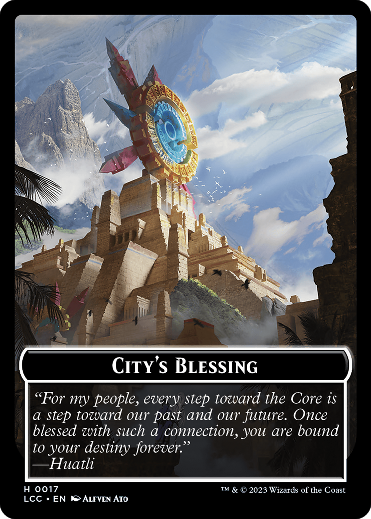 City's Blessing // Vampire (0004) Double-Sided Token [The Lost Caverns of Ixalan Commander Tokens] | Jomio and Rueliete's Cards and Comics
