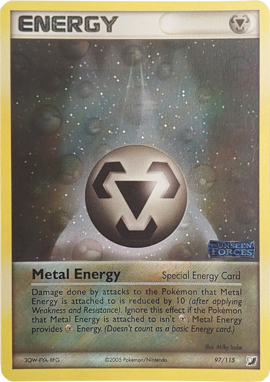 Metal Energy (97/115) (Stamped) [EX: Unseen Forces] | Jomio and Rueliete's Cards and Comics