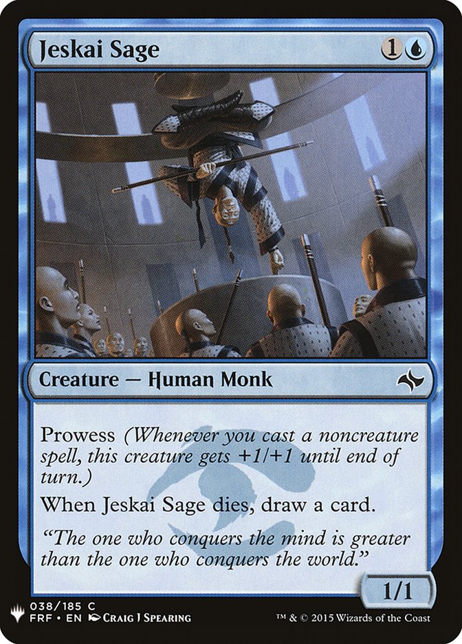 Jeskai Sage [Mystery Booster] | Jomio and Rueliete's Cards and Comics