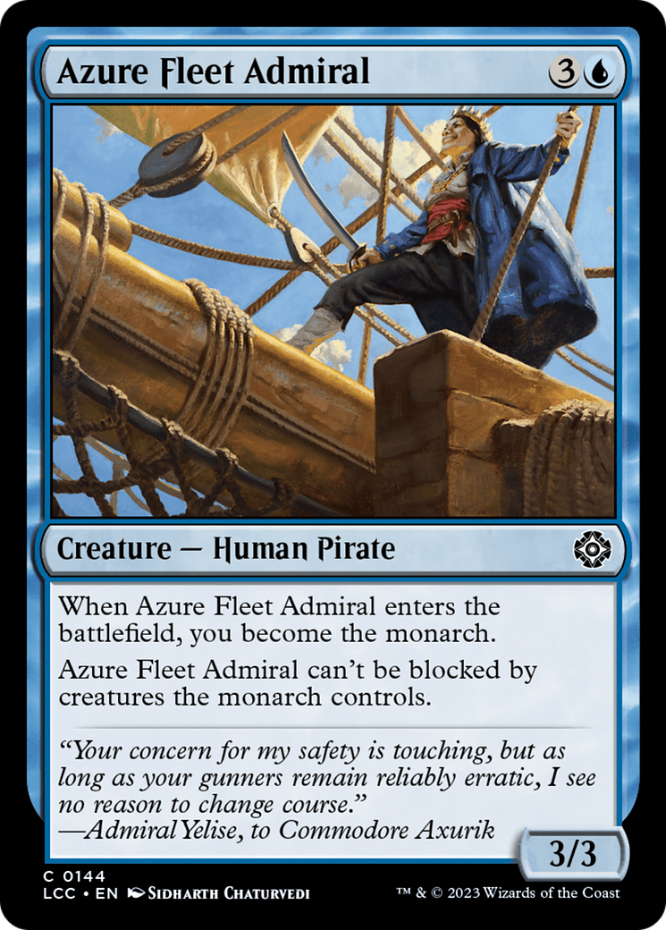 Azure Fleet Admiral [The Lost Caverns of Ixalan Commander] | Jomio and Rueliete's Cards and Comics
