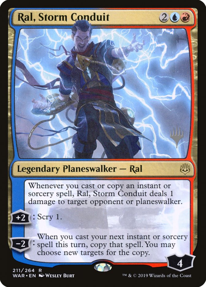 Ral, Storm Conduit (Promo Pack) [War of the Spark Promos] | Jomio and Rueliete's Cards and Comics