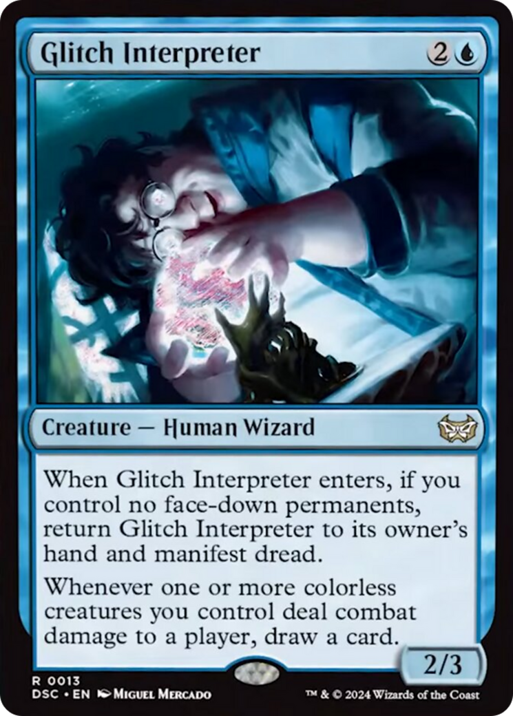Glitch Interpreter (Extended Art) [Duskmourn: House of Horror Commander] | Jomio and Rueliete's Cards and Comics