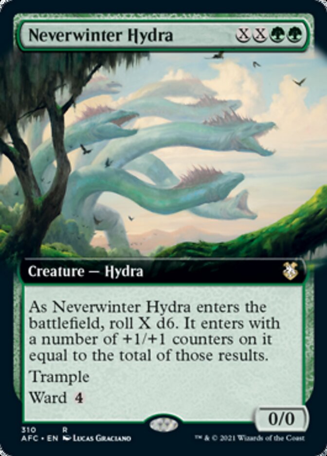 Neverwinter Hydra (Extended Art) [Dungeons & Dragons: Adventures in the Forgotten Realms Commander] | Jomio and Rueliete's Cards and Comics