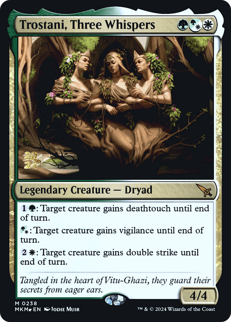 Trostani, Three Whispers [Murders at Karlov Manor Prerelease Promos] | Jomio and Rueliete's Cards and Comics