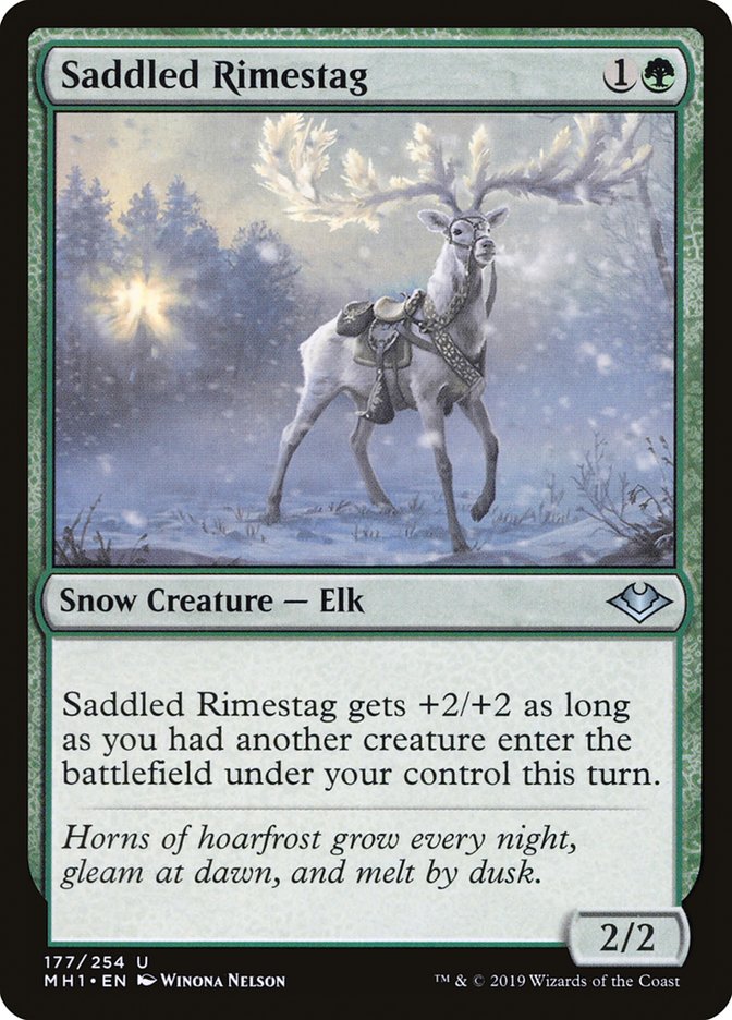 Saddled Rimestag [Modern Horizons] | Jomio and Rueliete's Cards and Comics