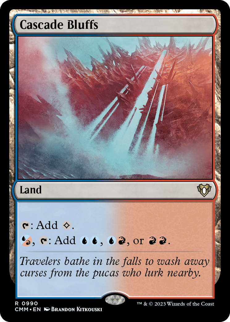 Cascade Bluffs [Commander Masters] | Jomio and Rueliete's Cards and Comics