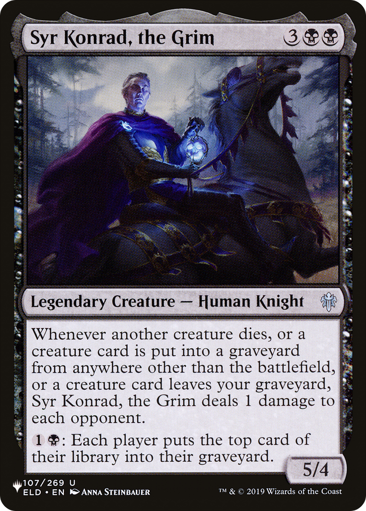 Syr Konrad, the Grim [The List] | Jomio and Rueliete's Cards and Comics