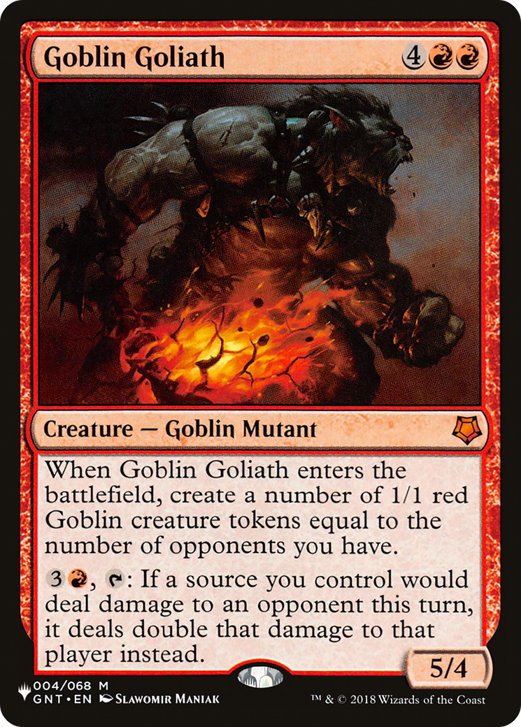 Goblin Goliath [The List] | Jomio and Rueliete's Cards and Comics
