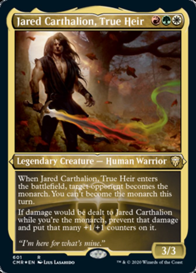 Jared Carthalion, True Heir (Etched) [Commander Legends] | Jomio and Rueliete's Cards and Comics