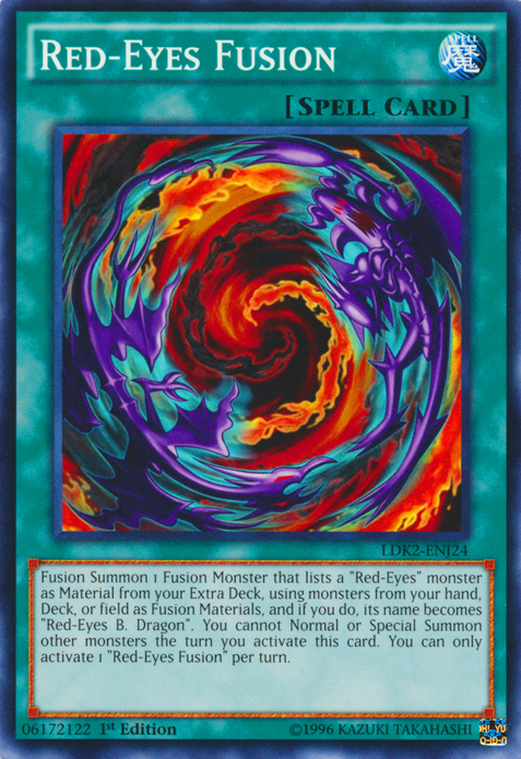 Red-Eyes Fusion [LDK2-ENJ24] Common | Jomio and Rueliete's Cards and Comics