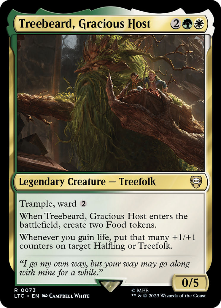 Treebeard, Gracious Host [The Lord of the Rings: Tales of Middle-Earth Commander] | Jomio and Rueliete's Cards and Comics