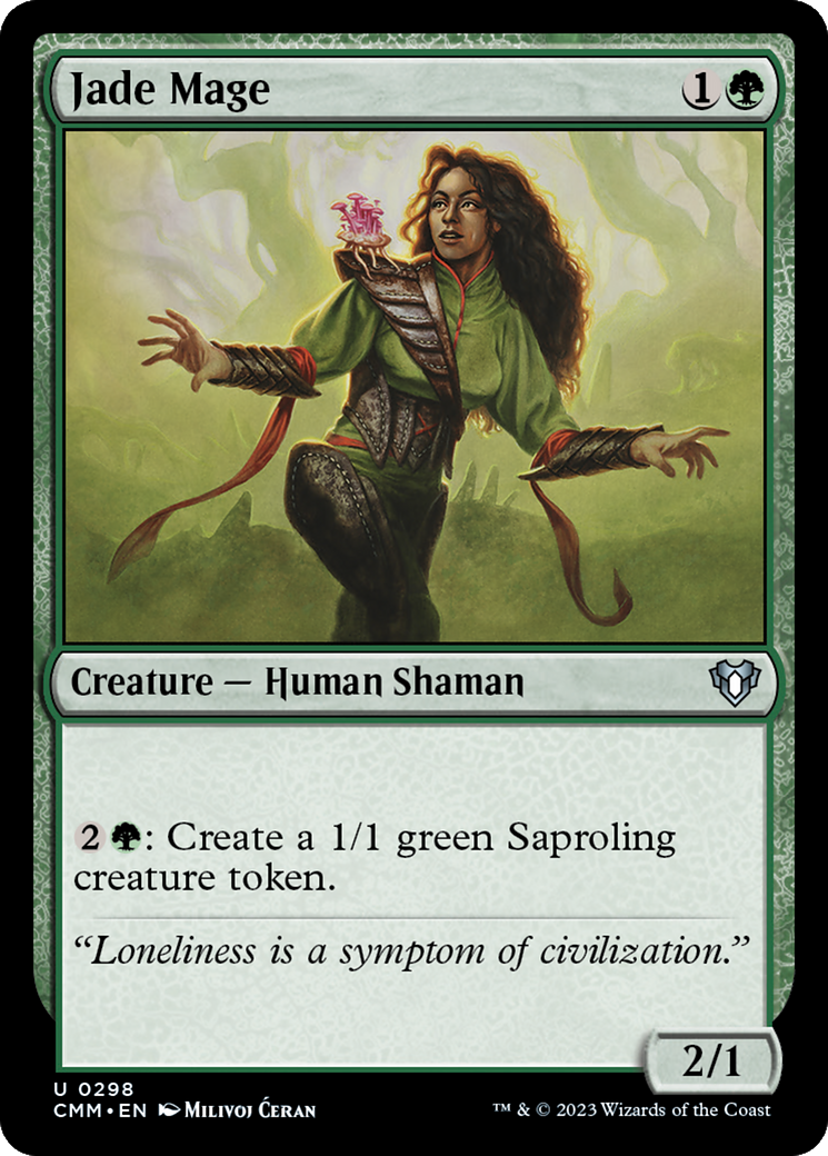 Jade Mage [Commander Masters] | Jomio and Rueliete's Cards and Comics