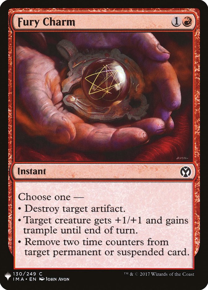 Fury Charm [Mystery Booster] | Jomio and Rueliete's Cards and Comics