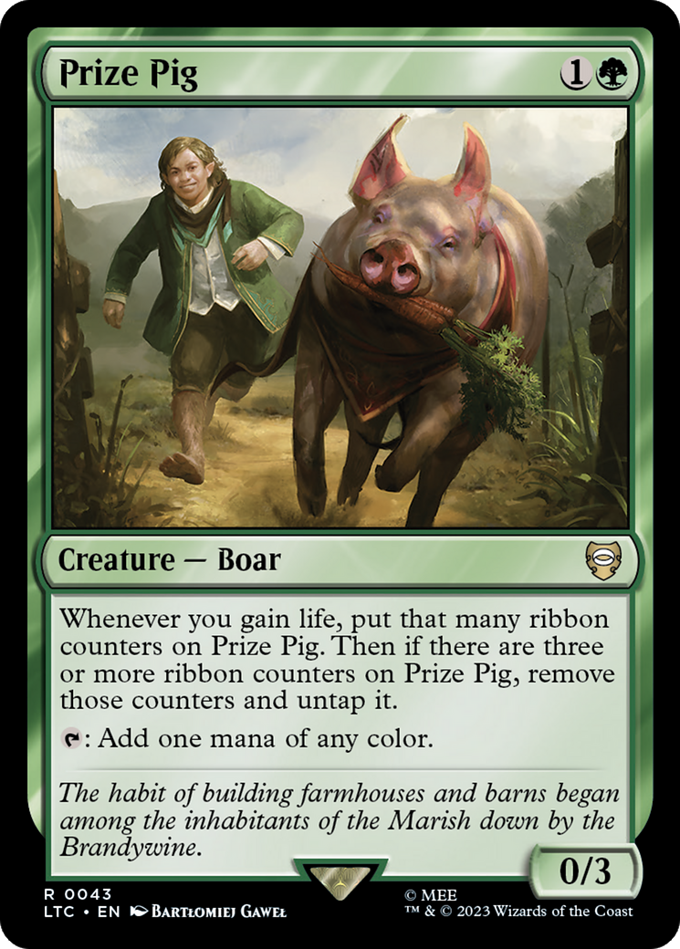 Prize Pig [The Lord of the Rings: Tales of Middle-Earth Commander] | Jomio and Rueliete's Cards and Comics