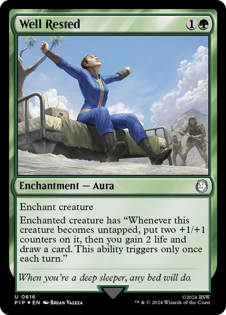 Well Rested (Surge Foil) [Fallout] | Jomio and Rueliete's Cards and Comics