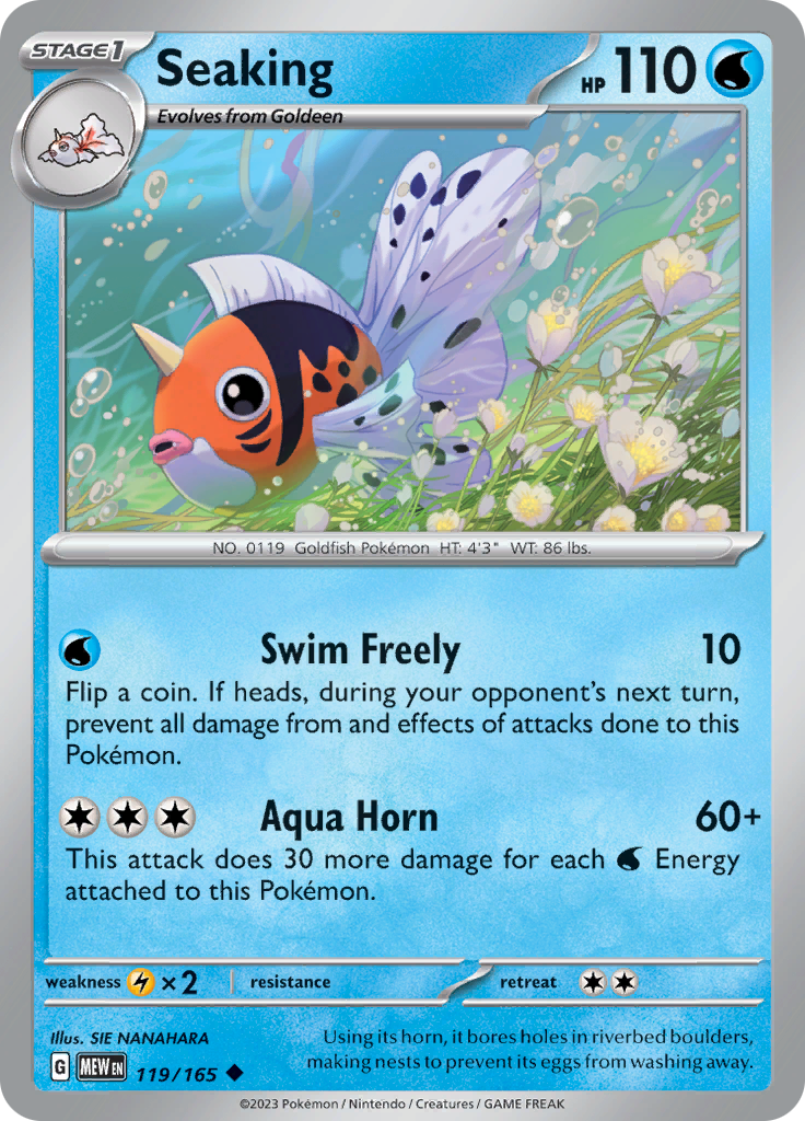 Seaking (119/165) [Scarlet & Violet 151] | Jomio and Rueliete's Cards and Comics
