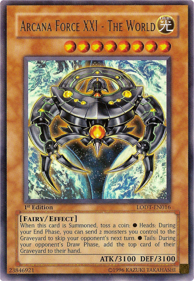 Arcana Force XXI - The World [LODT-EN016] Ultra Rare | Jomio and Rueliete's Cards and Comics