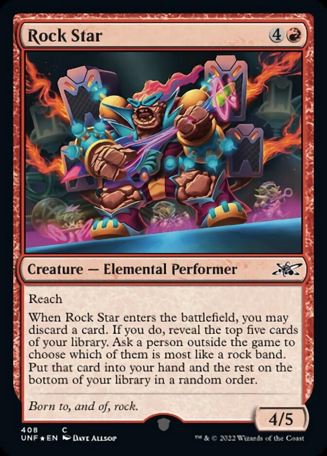 Rock Star (Galaxy Foil) [Unfinity] | Jomio and Rueliete's Cards and Comics