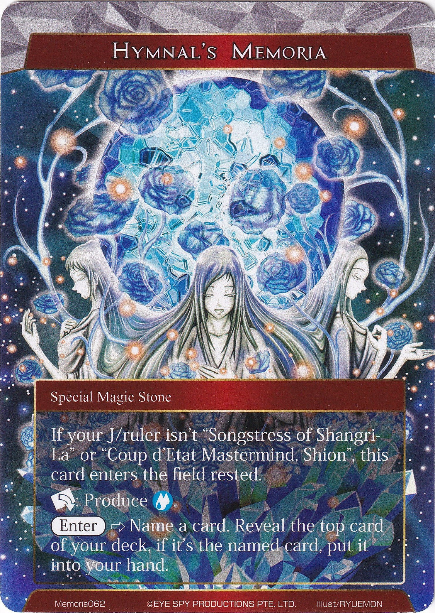 Hymnal's Memoria (Memoria062) [Alice Origin Memoria Cards] | Jomio and Rueliete's Cards and Comics