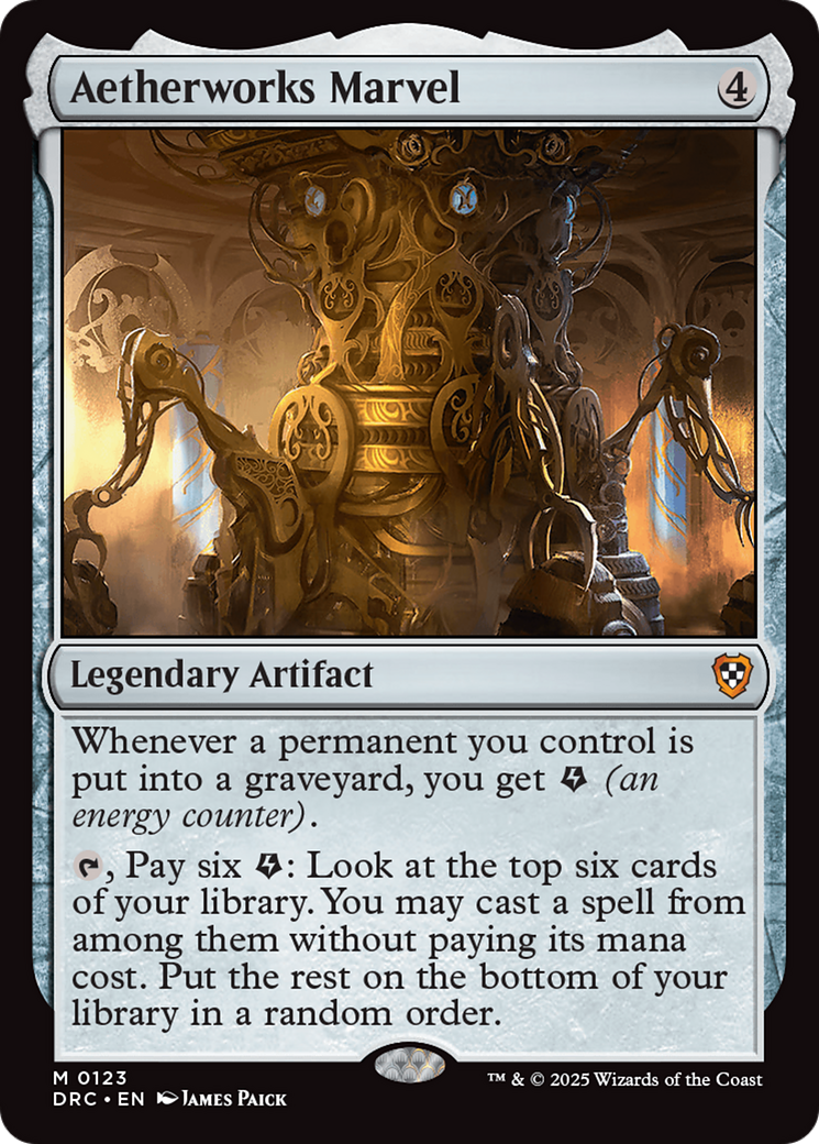 Aetherworks Marvel [Aetherdrift Commander] | Jomio and Rueliete's Cards and Comics
