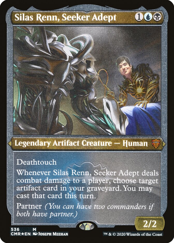 Silas Renn, Seeker Adept (Etched) [Commander Legends] | Jomio and Rueliete's Cards and Comics