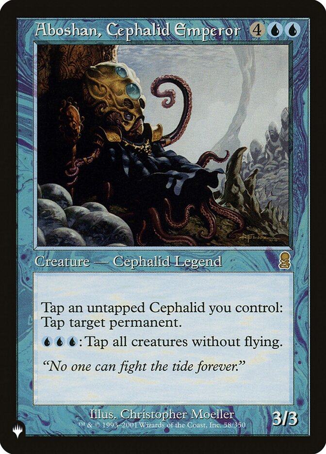 Aboshan, Cephalid Emperor [The List] | Jomio and Rueliete's Cards and Comics