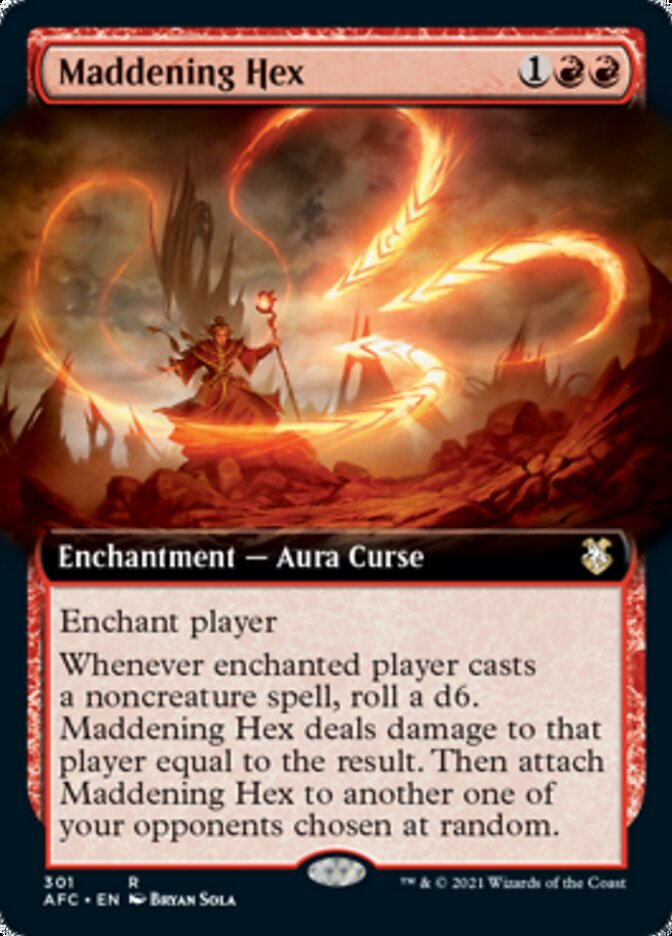 Maddening Hex (Extended Art) [Dungeons & Dragons: Adventures in the Forgotten Realms Commander] | Jomio and Rueliete's Cards and Comics