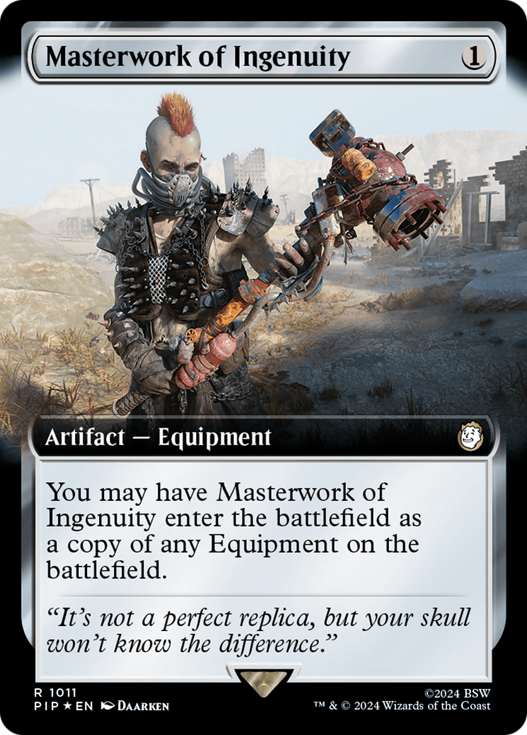 Masterwork of Ingenuity (Extended Art) (Surge Foil) [Fallout] | Jomio and Rueliete's Cards and Comics
