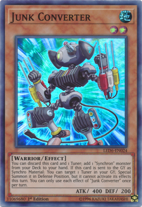 Junk Converter [LED6-EN024] Super Rare | Jomio and Rueliete's Cards and Comics