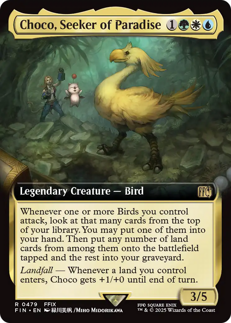 Choco, Seeker of Paradise (Extended Art) [FINAL FANTASY] | Jomio and Rueliete's Cards and Comics