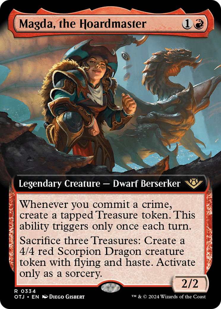 Magda, the Hoardmaster (Extended Art) [Outlaws of Thunder Junction] | Jomio and Rueliete's Cards and Comics